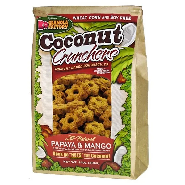 14 oz. K-9 Granola Factory Coconut Crunchers Papaya & Mango - Health/First Aid